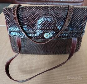 Borsa vintage in pelle di pitone 