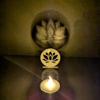 Luce yoga portacandela Fiore di loto 