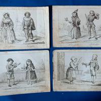 quattro cartoline del carnevale