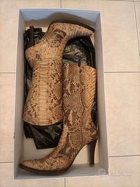 Stivali in pitone da donna tg.38