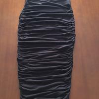 Gonna Longuette arricciata Colore nero taglia XS