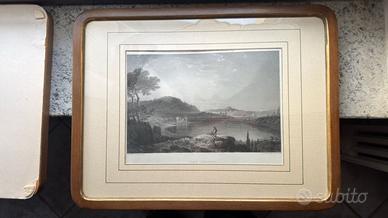 due stampe inglesi dell'800 Litografie