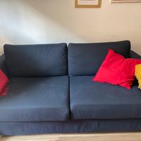 DIVANO LETTO IKEA VIMLE blu 2/3 posti da giugno