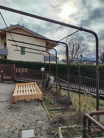 Pergolato in tubi zincati