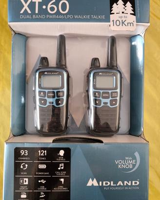 WALKIE TALKIE MIDLAND XT60 PMR446LPD