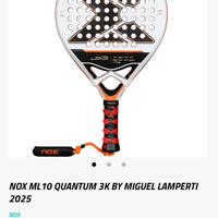 Pala padel NOX ML10 2025 nuova