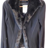 Originale Spencer Nero Collo Visone M.G. Severi