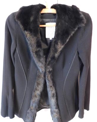 Originale Spencer Nero Collo Visone M.G. Severi