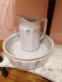 Catino con brocca anni sessanta