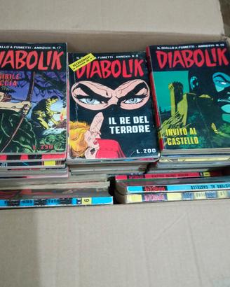 Fumetti Diabolik dal 1970 al 77 