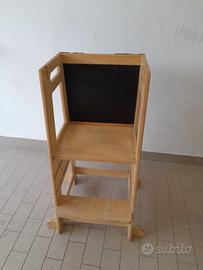 Torre d'Apprendimento Montessori con Lavagna