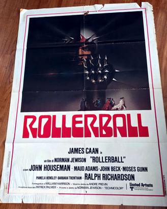 Manifesto Cinematografico Originale  "ROLLERBALL"