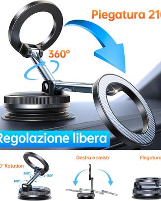 Porta Cellulare Auto Magnetico,Supporto Auto megsa
