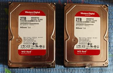 2 HD WD Red da 2Tb