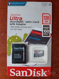 2 SanDisk micro SD 128GB scheda di memoria