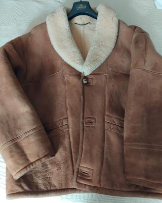 Giaccone Montone Vintage Shearling Originale Uomo