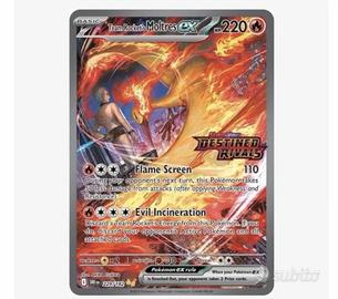 Carta pokemon Moltres ex 229/182 rivali