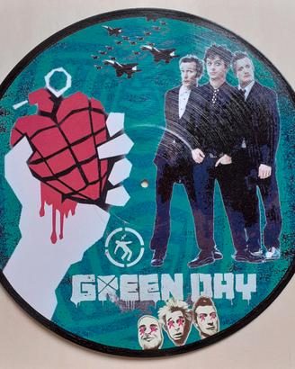 Vinile 33 giri da parete omaggio ai Green Day 