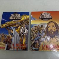 lotto 2 libri La Sacra Bibbia Fumetti giornalino 