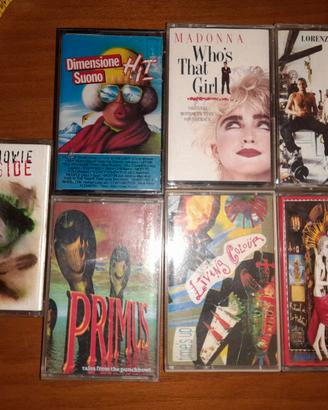 musicassette anni 80/90 Bowi, Madonna, Primus