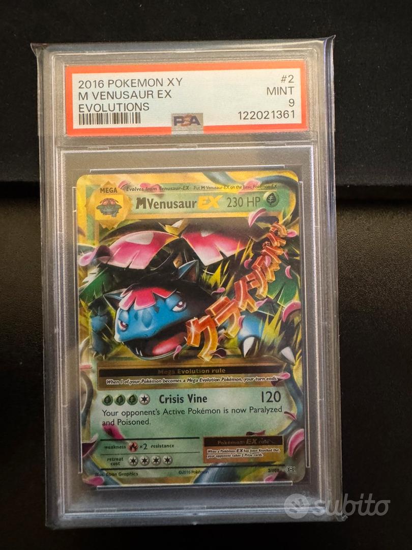 PSA 9 M Venusaur EX 2016 XY Evolutions #2 Pokémon - Collezionismo