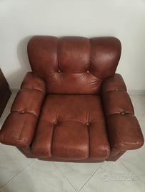 2 Poltrone pelle