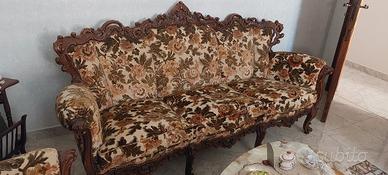 Salotto in tessuto stile Luigi XV/Rococò