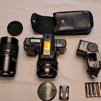 Kit Yashica 230 af con 2 ottiche + flash