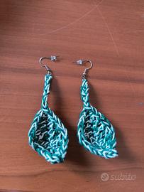 Orecchini foglia verde