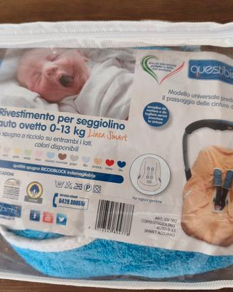 Copriseggiolino, rivestimento ovetto azzurro 