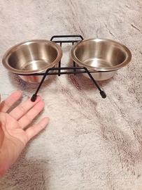 set 2 ciotole per cani o gatti