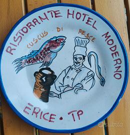 Piatto Buon Ricordo "Ristorante Hotel Moderno" TP