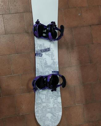 Snowboard Burton Lux + attacchi Ride LXH