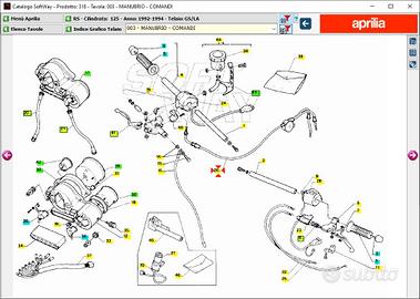 Cavo gas Aprilia RS 125 AP8114252