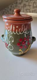 vasetto ceramica porta miele sardegna