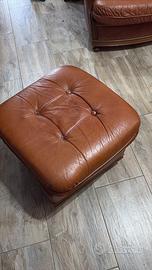 Salotto in vera pelle vintage- Divano + 2 Poltrone