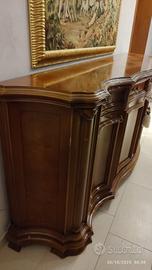 Credenza artigianale in stile Luigi XV – legno mas