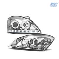 FARI PER KIA CEED 07-09 LUCE DIURNA FONDO CROMATO