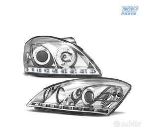 FARI PER KIA CEED 07-09 LUCE DIURNA FONDO CROMATO