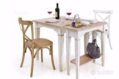 Tavolo e consolle in legno massello