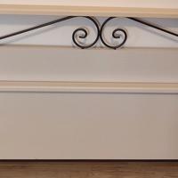  Struttura letto matrimoniale legno chiaro