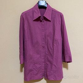 Elena Mirò Camicia Donna Viola Elegante Chic