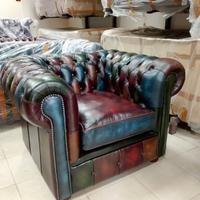 Poltrona chesterfield club nuova harlequin patchw