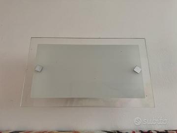 Applique veetro trasparente/bianco opaco (3 pezzi)