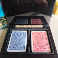 cofanetto decorato e carte da gioco modiano nuovo 