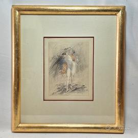 Quadro con stampa raffigurante una donna A. Calbet