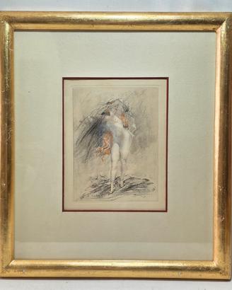 Quadro con stampa raffigurante una donna A. Calbet