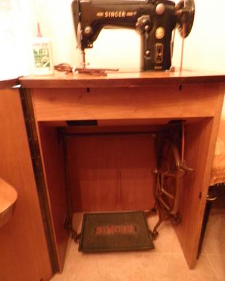 MACCHINA DA CUCIRE VINTAGE SINGER + MOBILE MOD.306