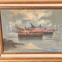 Quadro olio su tela artista Mario Galanti