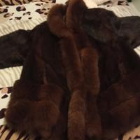 cappotto di pelliccia vero. 